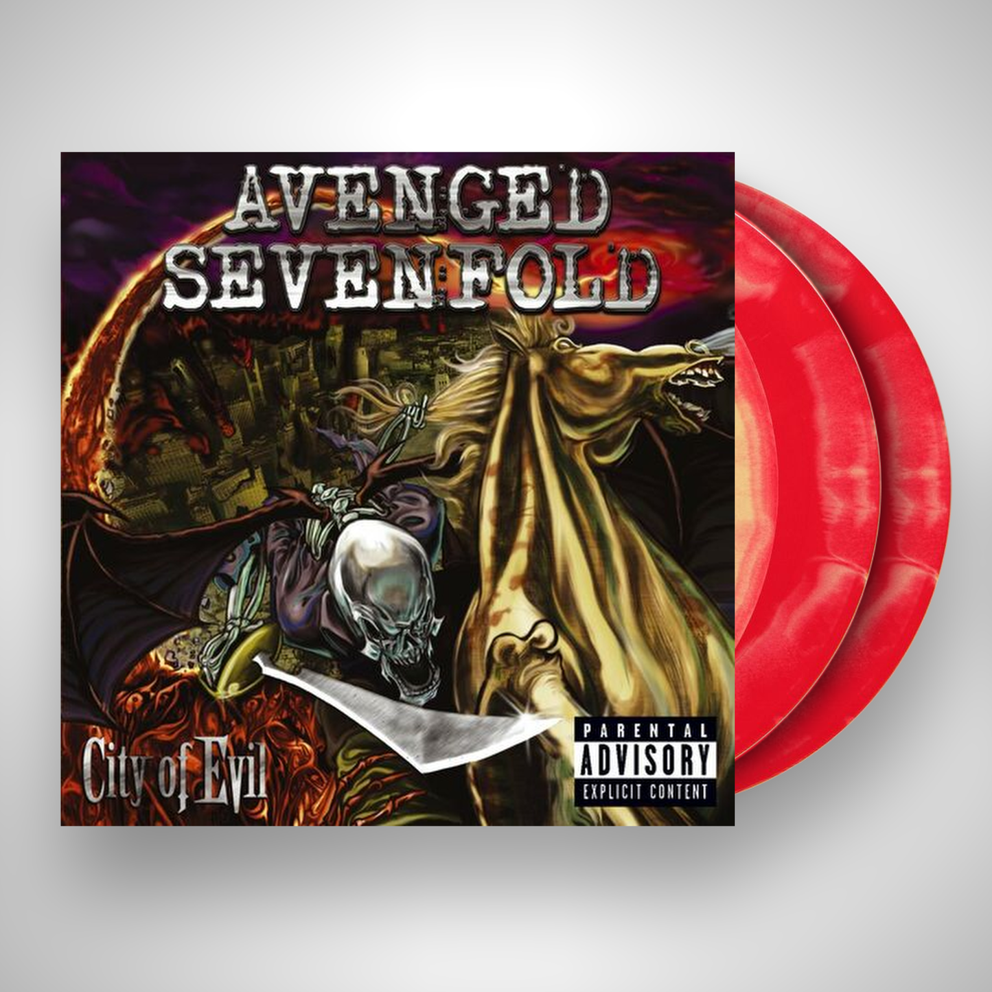 City Of Evil - Red & Yellow Swirl
