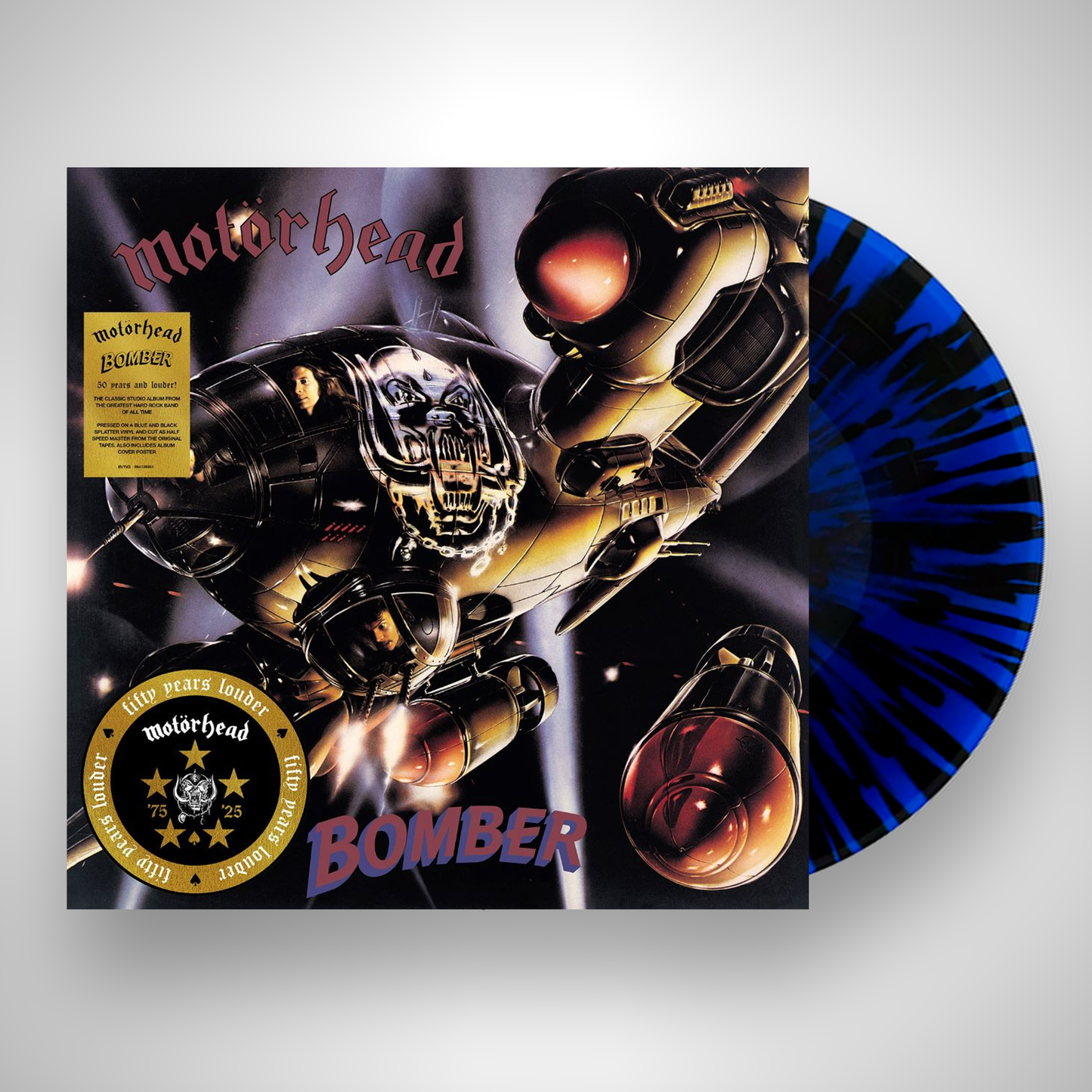 Bomber - Blue & Black Splatter
