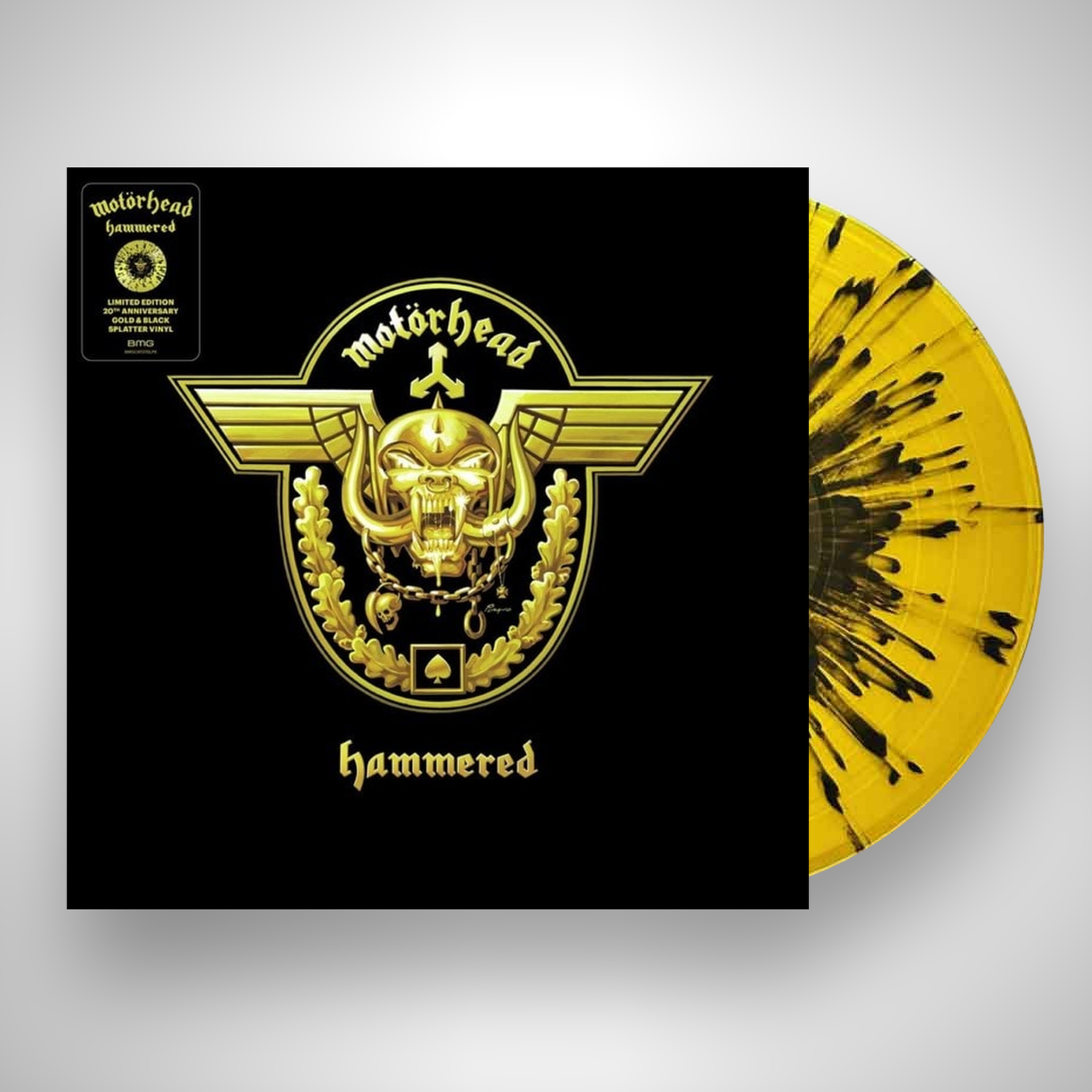 Hammered - Gold & Black Splatter