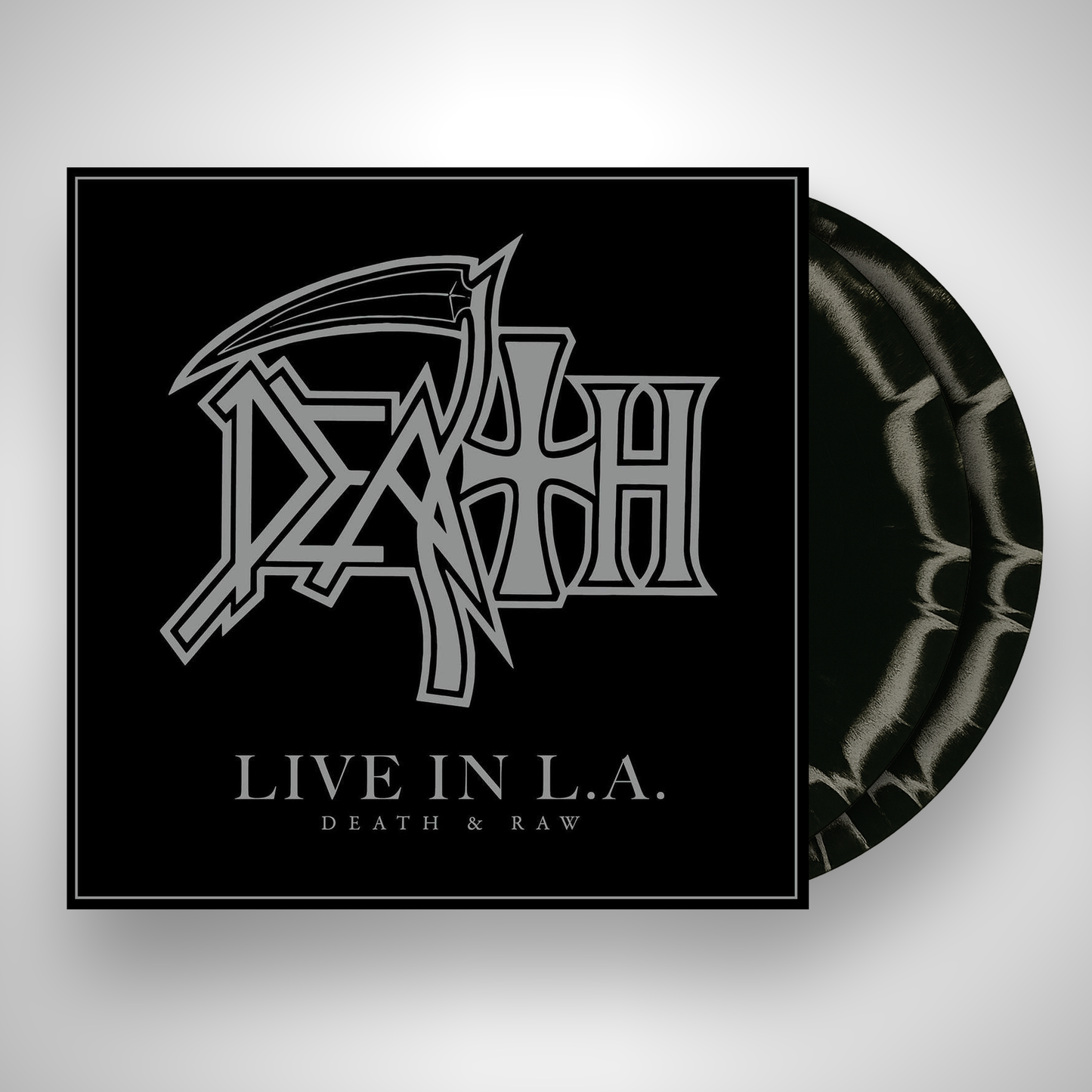 Live In L.A. Death & Raw - Black & Silver Merge Splatter