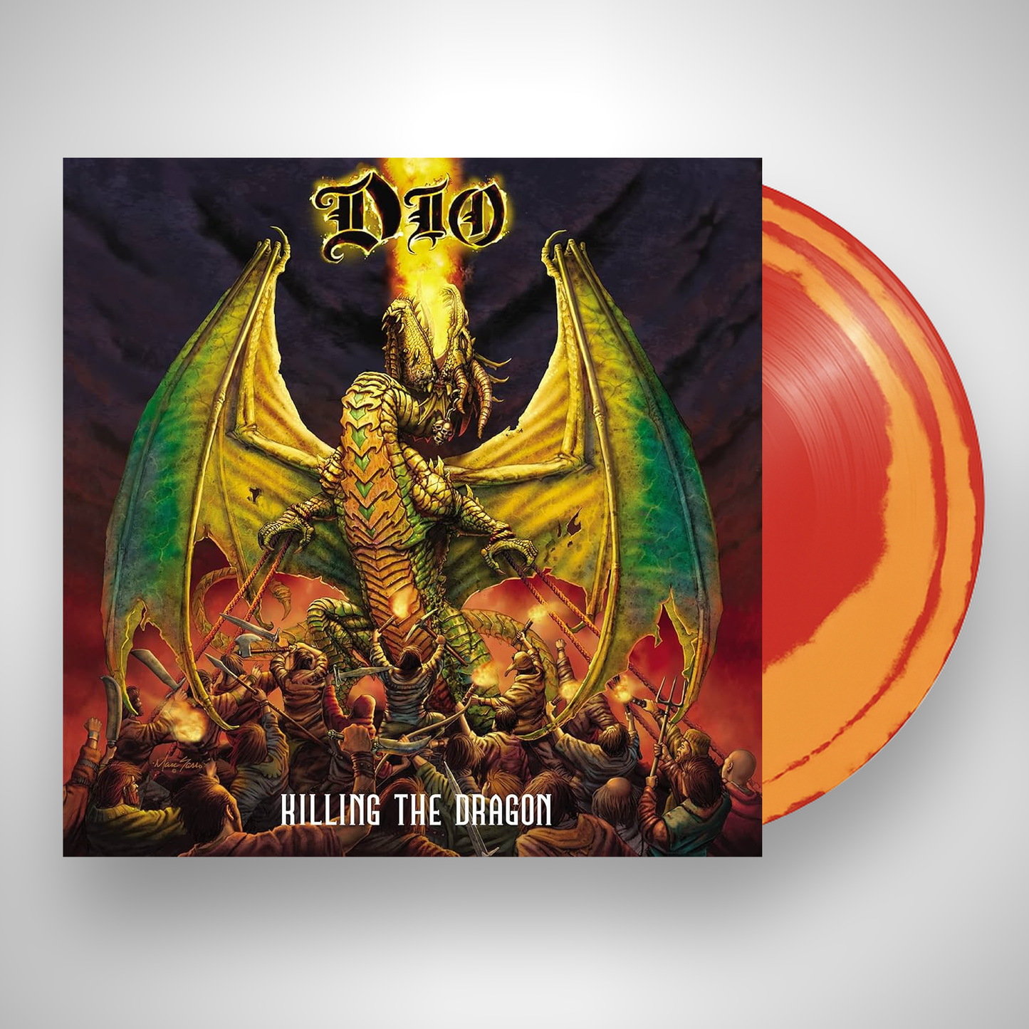 Killing The Dragon - Red & Orange Swirl