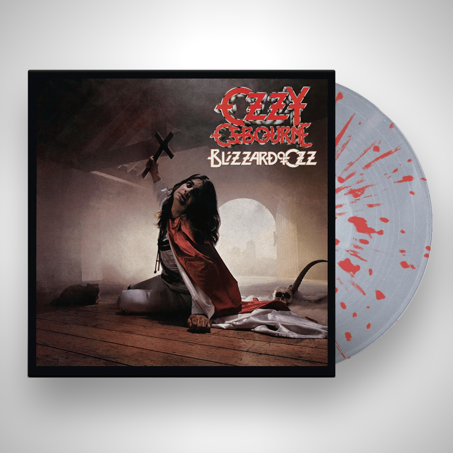 Blizzard Of Ozz - Silver & Red Swirl